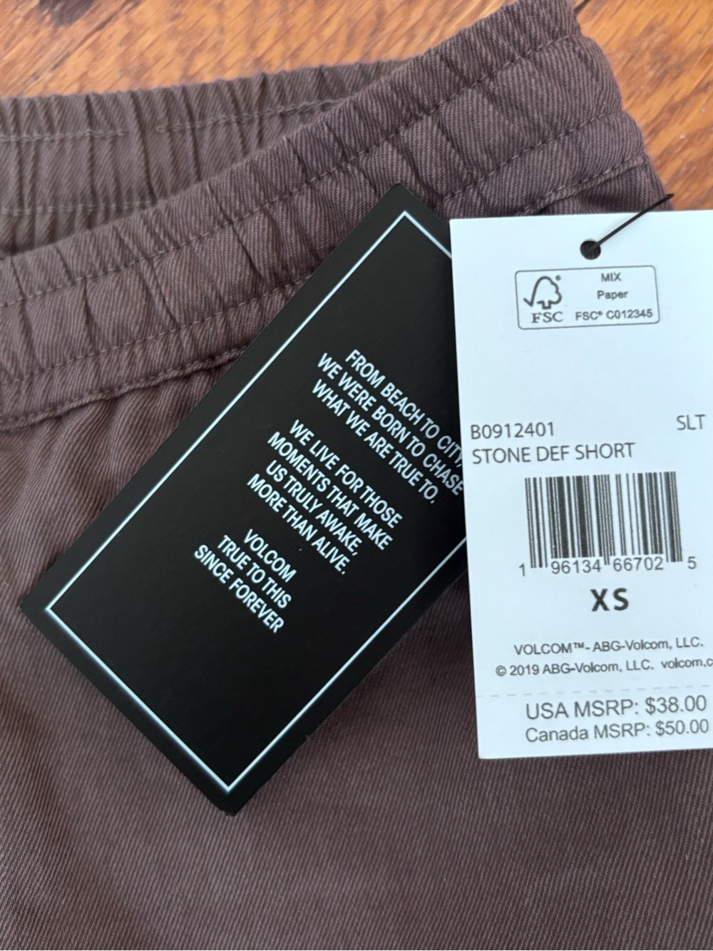 VOLCOM Stone Def Shorts XS NWT - Picture 4 of 8